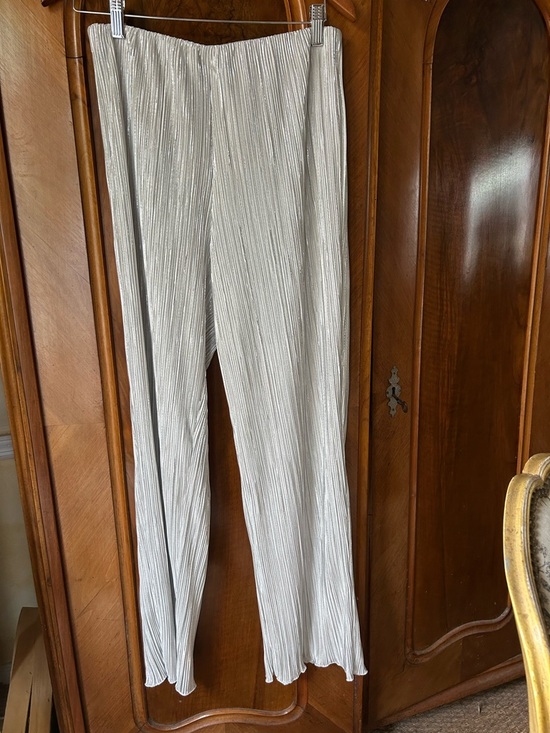 Rails Pants - Rails Metallic Silver Crinkle Rowan Frost Pant sz M